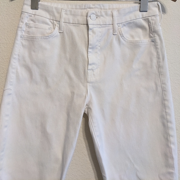 MOTHER High Waisted Looker Dagger Ankle Fray jeans in Glass Slipper size 29 - Picture 3 of 13